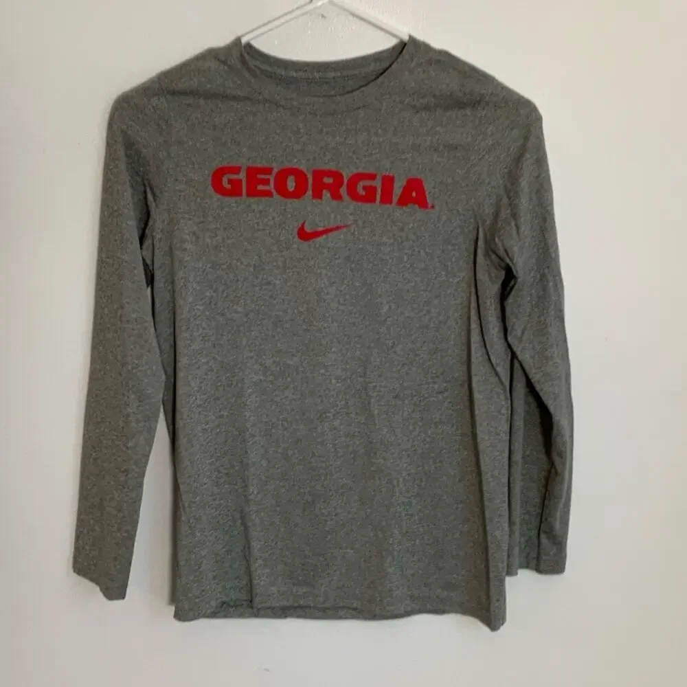 Nike Boys Long Sleeve Dri Fit Georgia‎ Tee